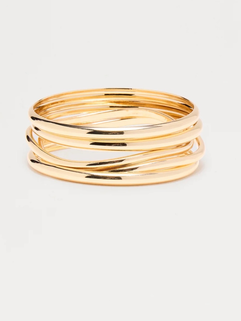 Escape With Me 5 Piece Bangle Set - Gold NWT